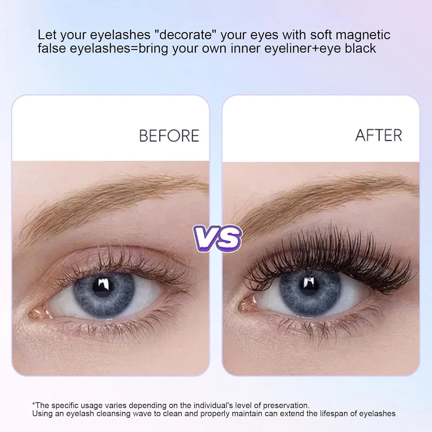 Магнитные ресницы Magnetic Eyelashes Kit SF08-5 — фото 4