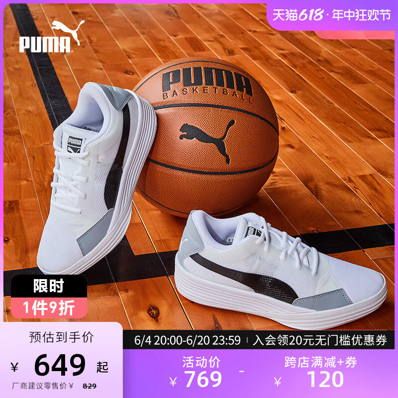 

Кроссовки баскетбольные Puma Clyde All-Pro, белый / синий / серый