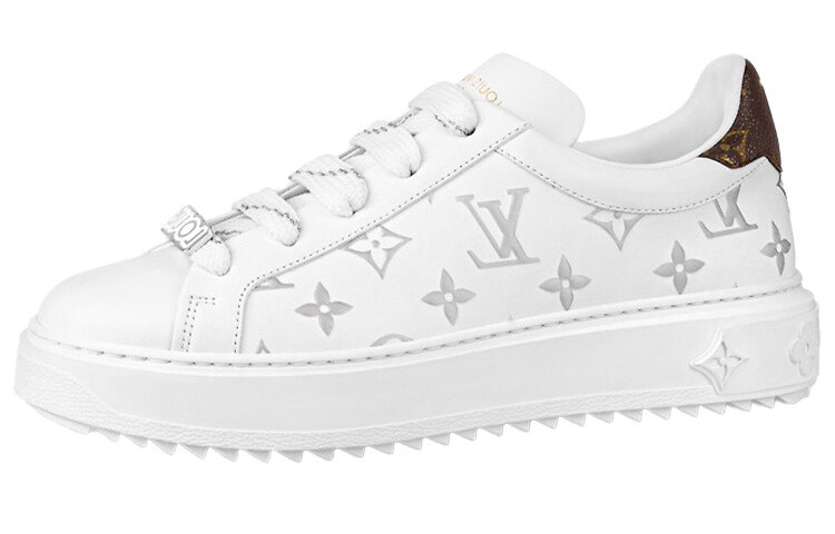 Кроссовки LOUIS VUITTON Time Out Sneakers 'White With Silver Monogram' Women's