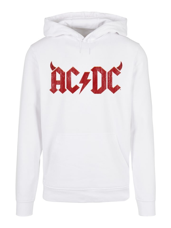 

Пуловер F4NT4STIC Basic ACDC Rock Band Horns Logo, белый