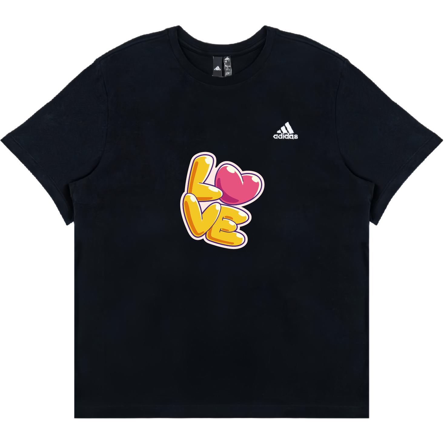 

Adidas Американская спортивная повседневная футболка с коротким рукавом и круглым вырезом Unisex Black, Черный, Adidas Американская спортивная повседневная футболка с коротким рукавом и круглым вырезом Unisex Black