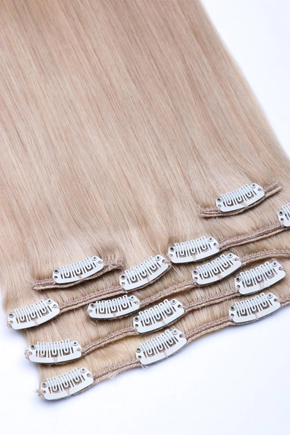Набор накладных прядей из натуральных волос 45 см от Clip-In Hair Extensions Meralens
