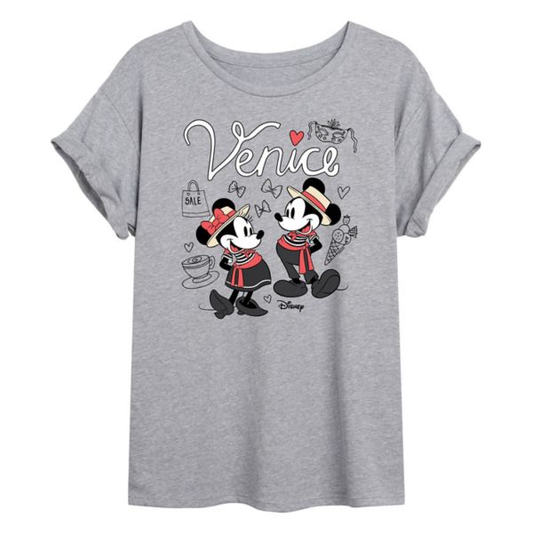 

Футболка оверсайз с Венецией для подростков Mickey & Minnie Mouse Disney, серый