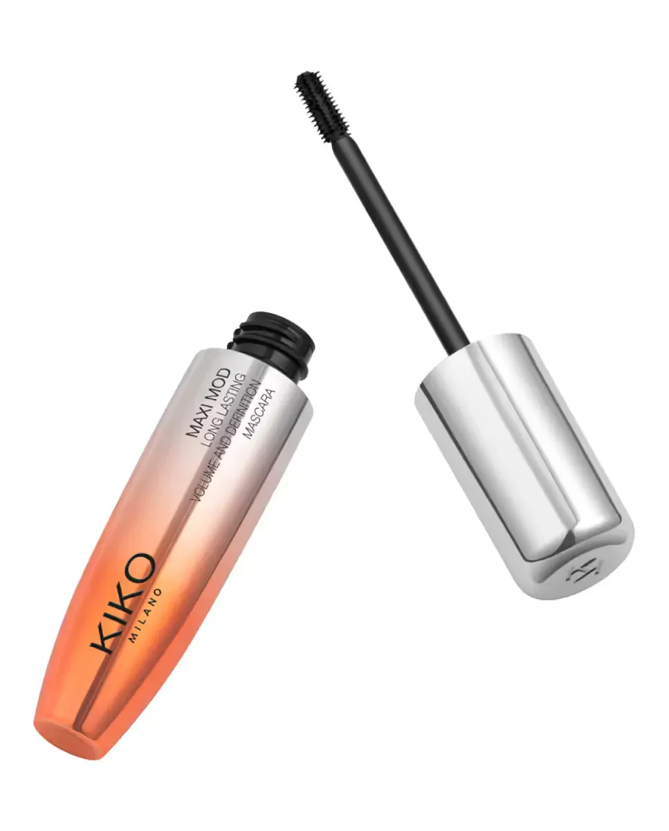 Тушь для ресниц +200% Эффект объема Долговременный до 10 часов New Maxi Mod Mascara Kiko Milano — фото 4