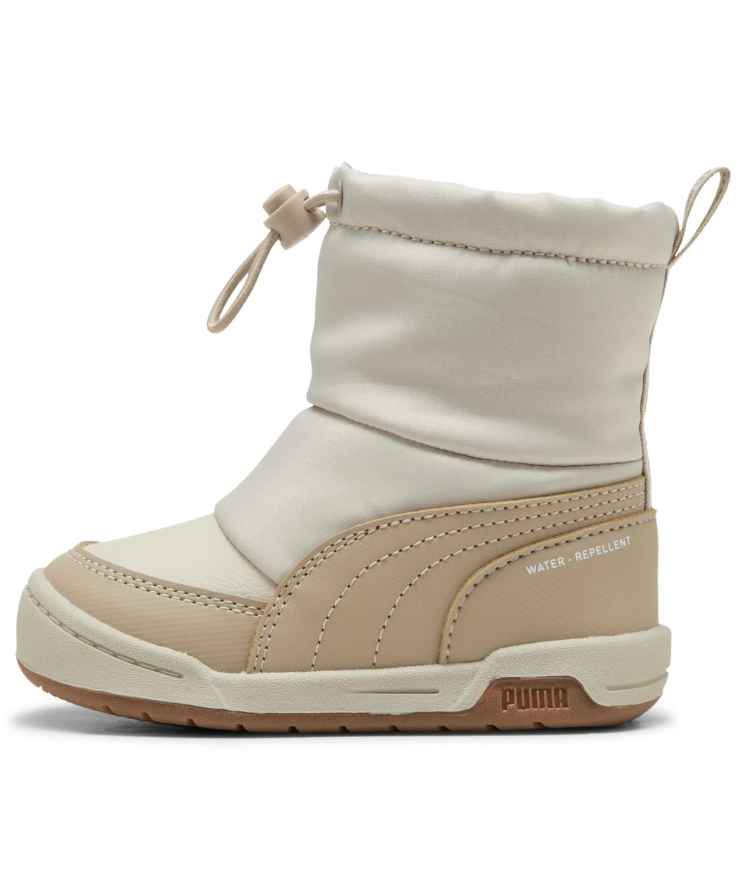 Детские кроссовки PUMA MultiFlex 2 из текстиля и экокожи для малышей бежевые