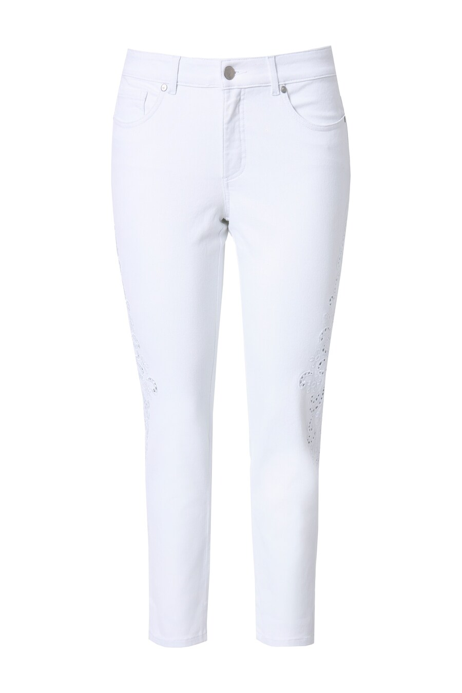 

Облегающие джинсы MIAMODA, цвет White denim