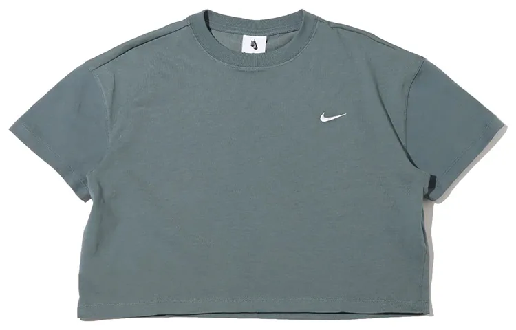 Nike Кроп-топ женский Gait Leaf Green с круглым вырезом