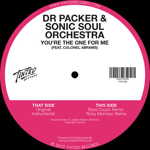 

Сингл 12" Dr Packer & Sonic Soul Orchestra: You're the One for Me