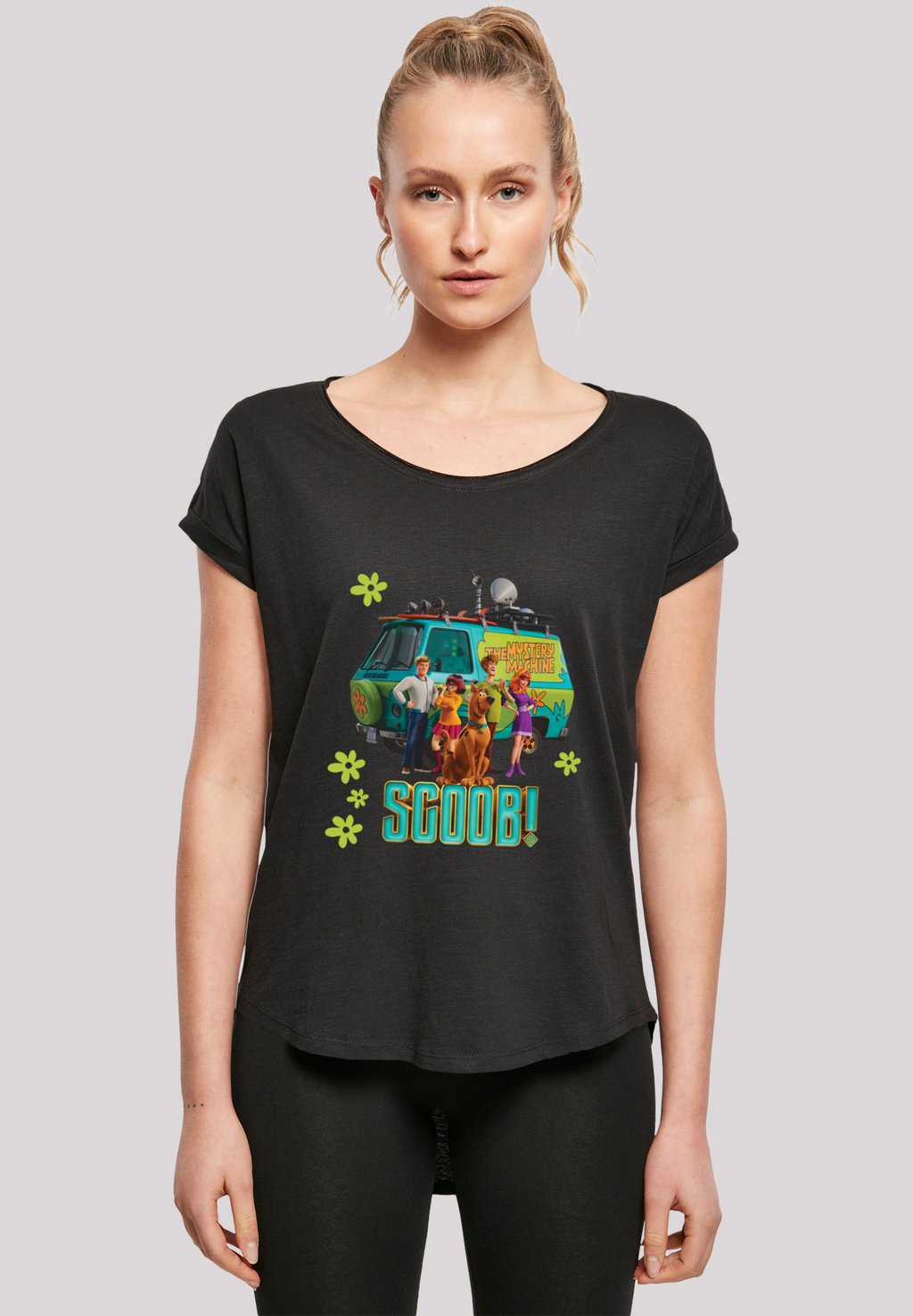 

Футболка с принтом SCOOBY DOO MYSTERY INC GROUP F4NT4STIC, черный
