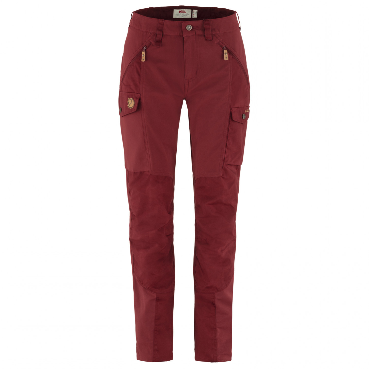

Трекинговые брюки Fjällräven Women's Nikka Trousers Curved, цвет Bordeaux Red