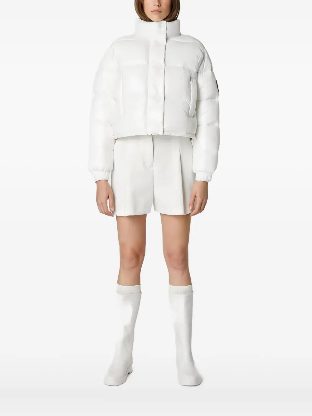 

Стеганая куртка с нашивкой-логотипом Save The Duck, белый