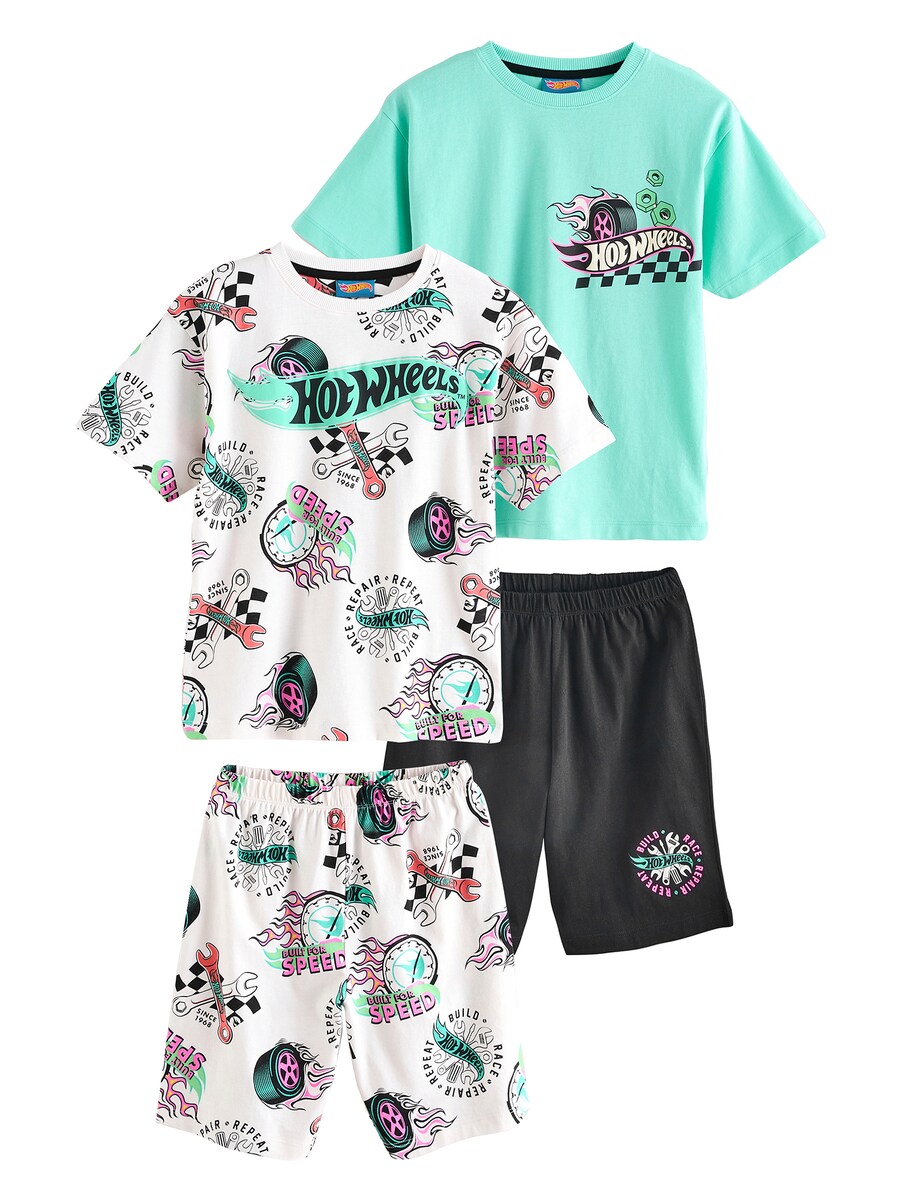 

Пижама Next, цвет Light blue/Black/White