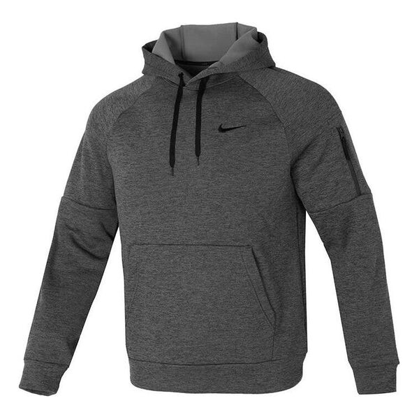 

Толстовка с капюшоном Therma Fit Hoodie Pullover Nike, серый