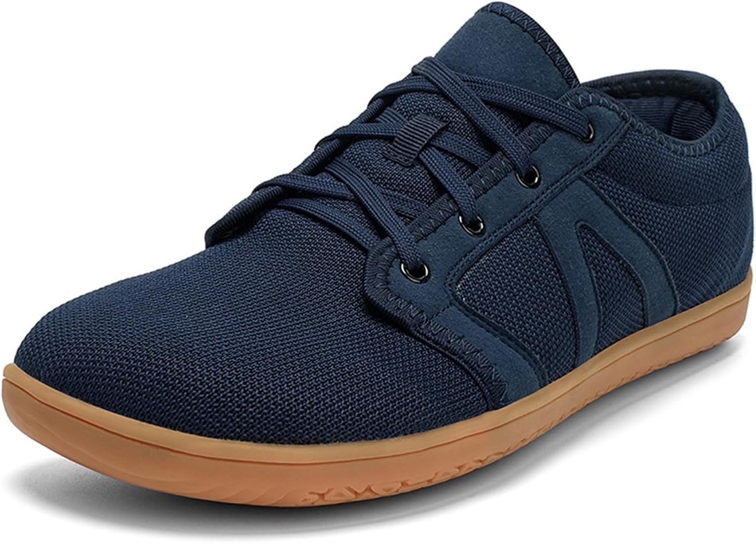 

Мужские широкие минималистичные кеды из холщовой ткани, Плоская подошва, Удобные и дышащие повседневные кроссовки для ходьбы Abborora, темно-синий