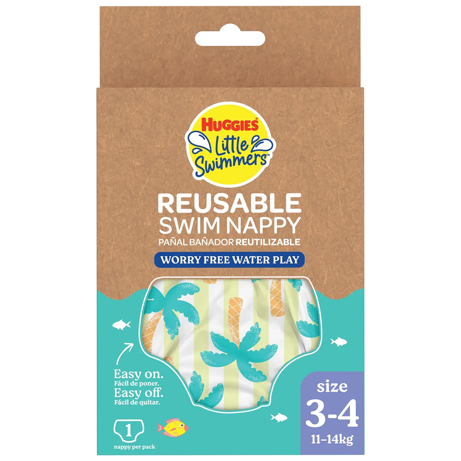 Многоразовые подгузники для плавания, Tropical, Huggies Little Swimmers