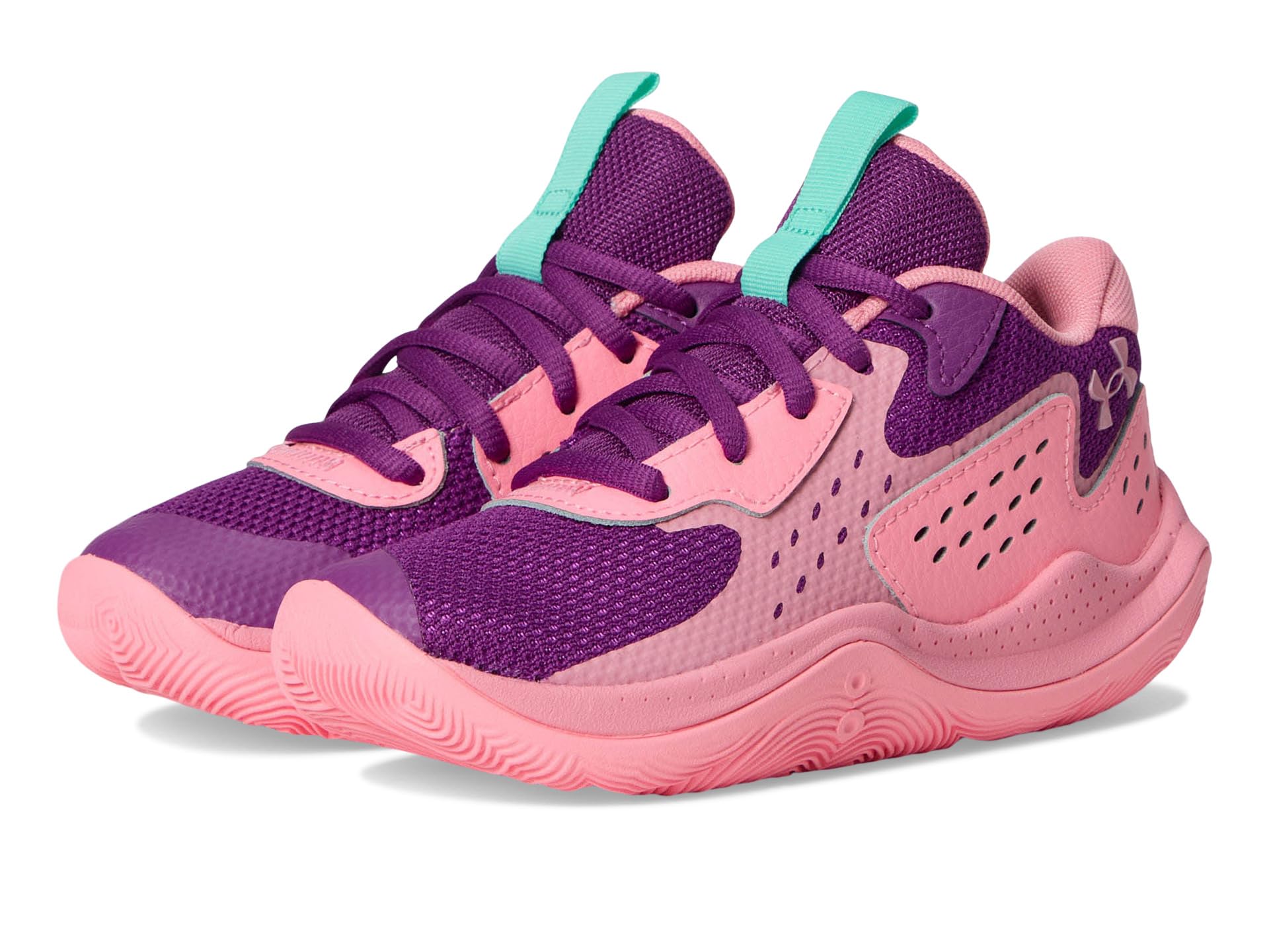 

Кроссовки Under Armour Kids Jet '23 Basketball Shoe, Andromeda Purple/Pink Vortex/Cosmo Pink
