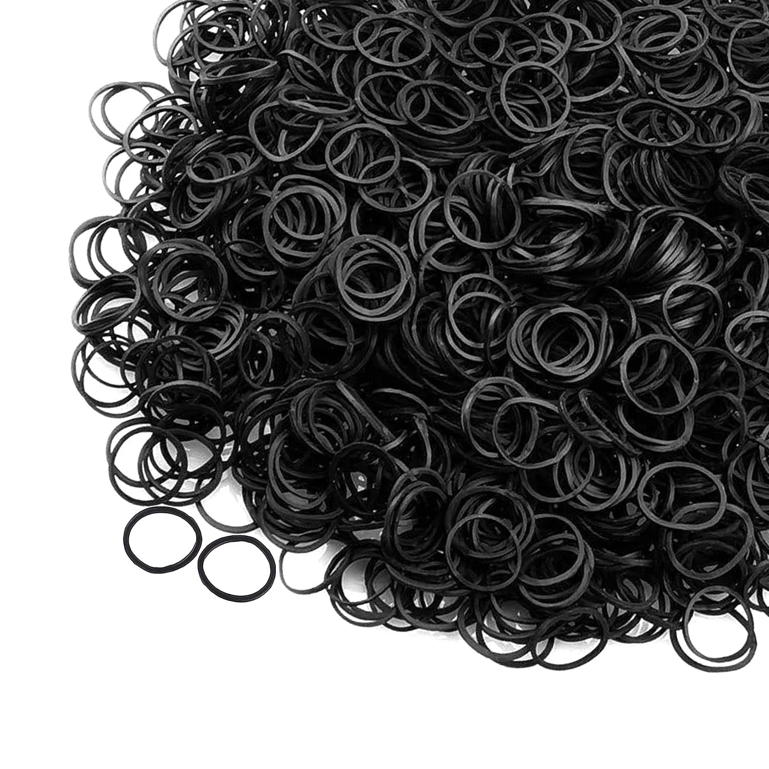Набор из 500 черных резинок для волос Xmbygey, Black 500Pcs