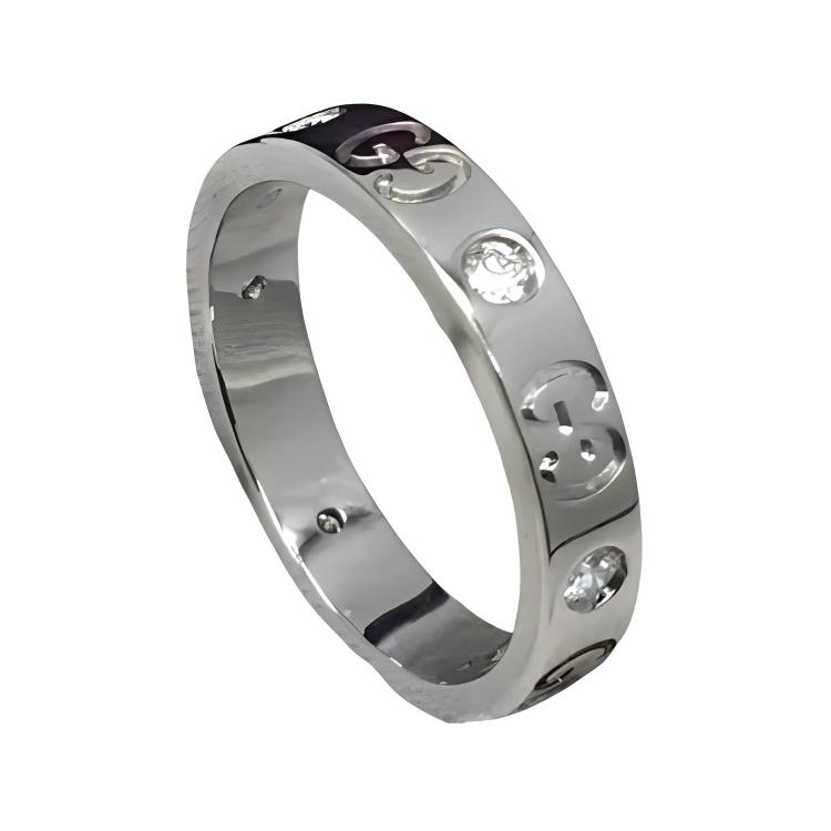 

GUCCI Кольцо из белого золота 585 пробы Unisex Silver