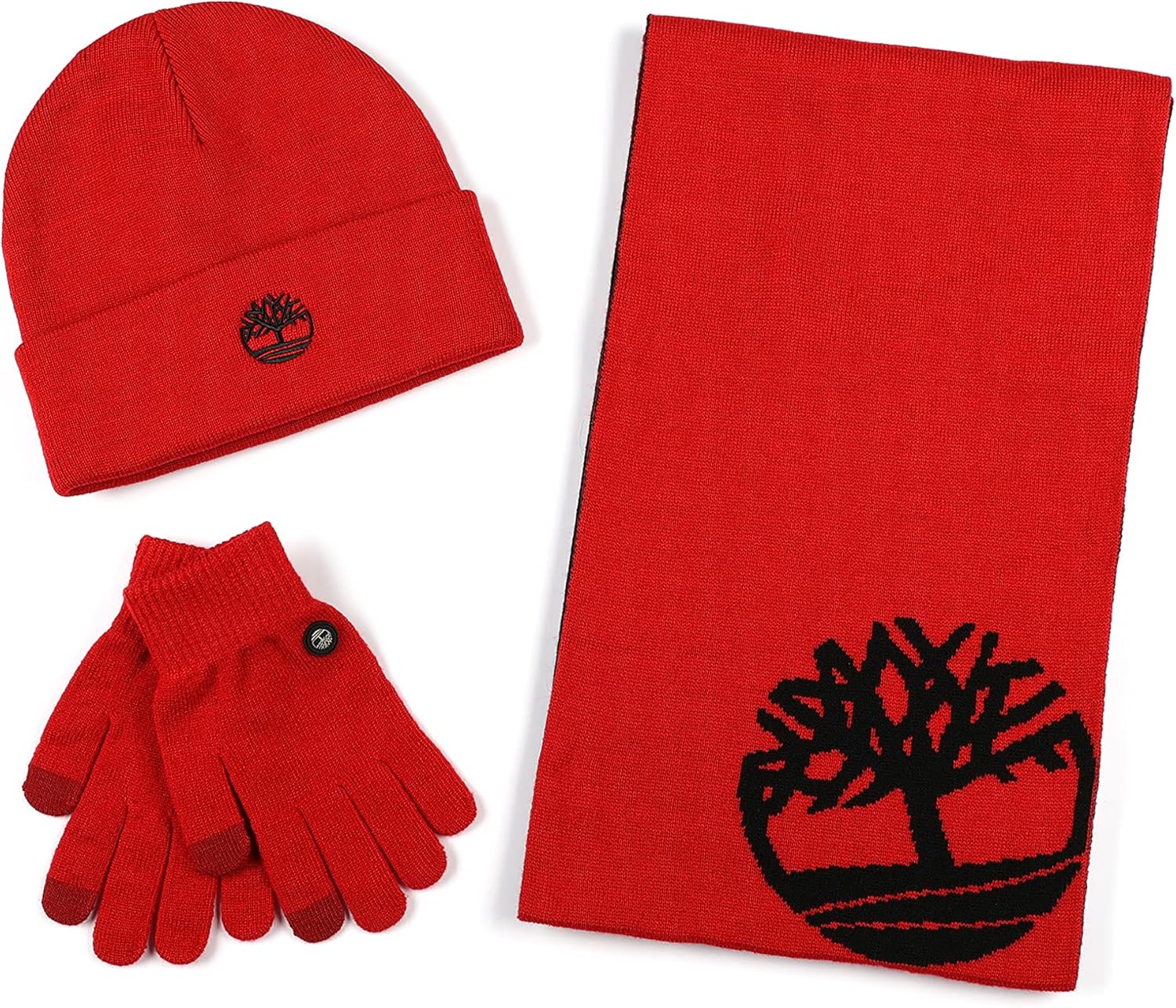 

Timberland шарф Double Layer, шапка Cuffed и набор перчаток Magic Glove, Barbados Cherry