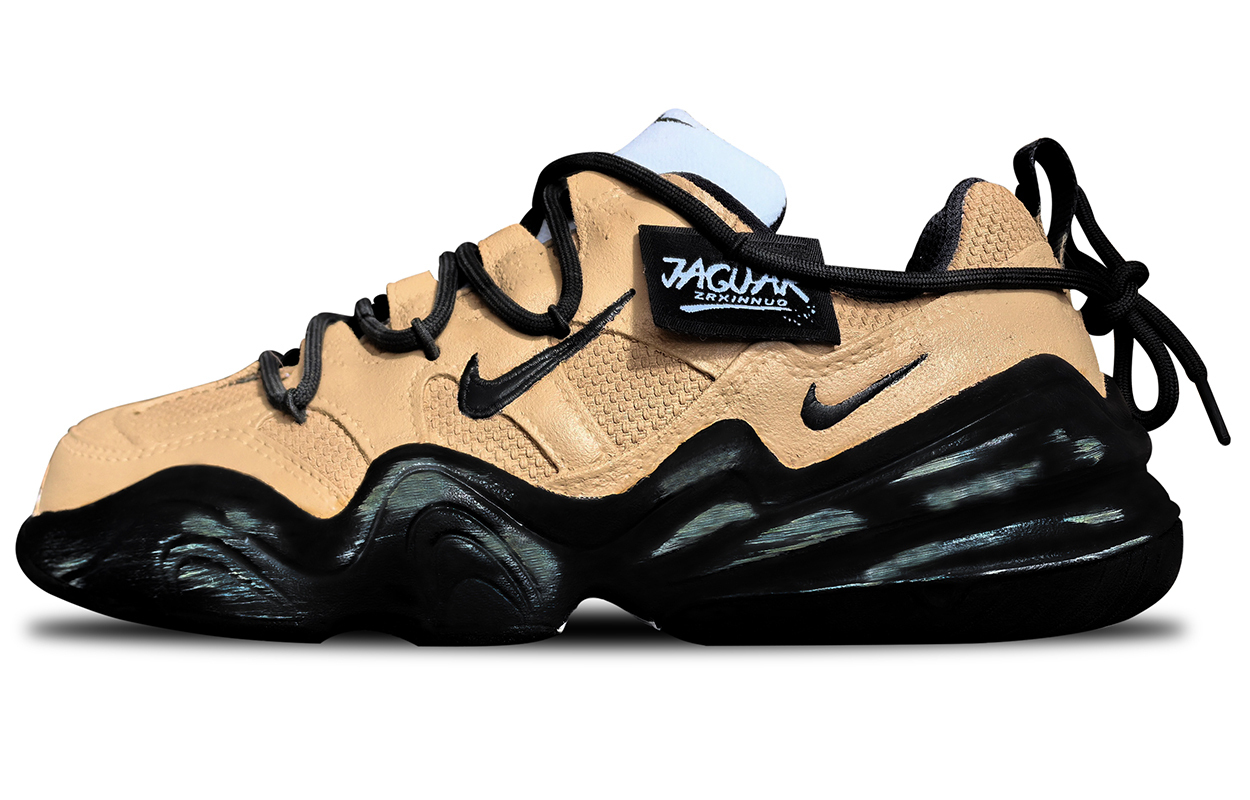 

Tech Hera амортизирующие увеличивающие рост низкие кроссовки унисекс хаки черный Nike, хаки черный