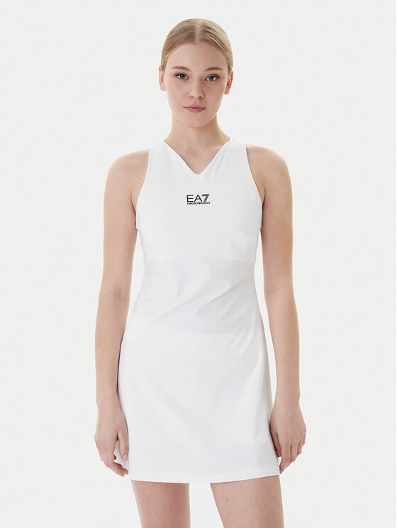 

Теннисное платье regular fit 7W000317 AF14524 U0002 Ea7 Emporio Armani, белый