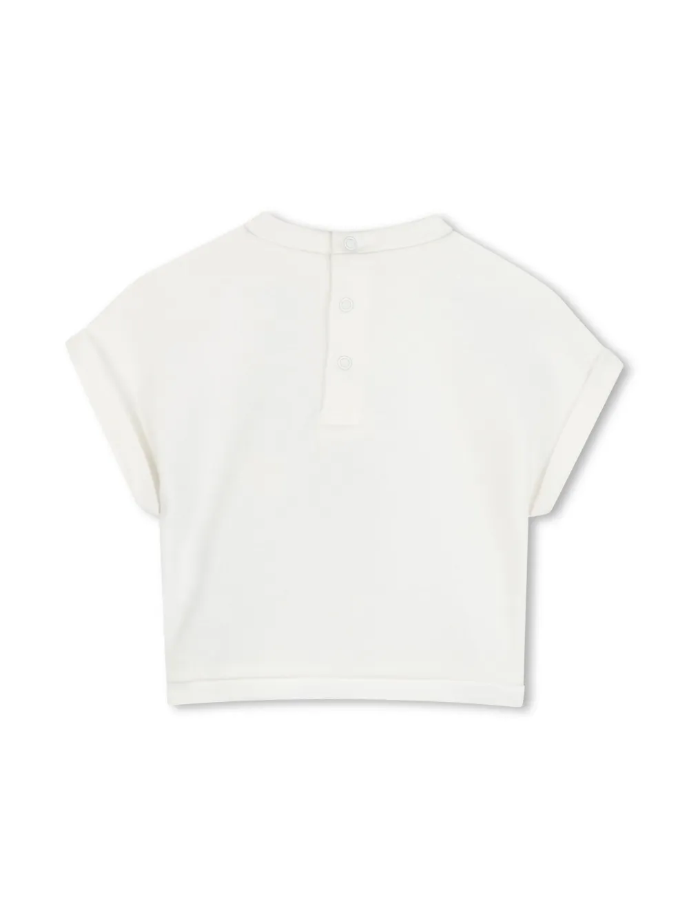 Комплект из футболки и брюк с цветочным принтом Marc Jacobs Kids, нейтральный — фото 4