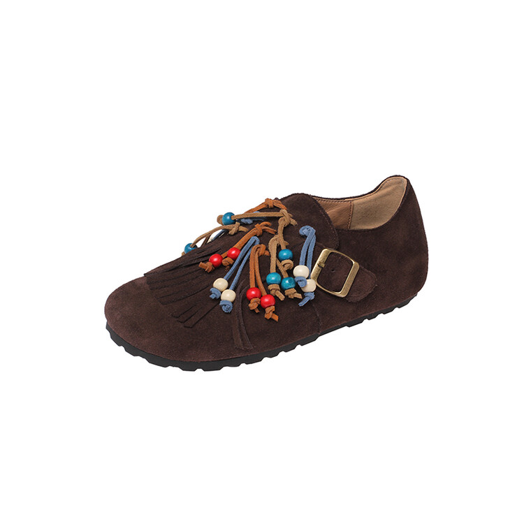 Yeezyy Reezy Женские повседневные туфли-лодочки кофейного цвета, цвет Coffee — фото 3