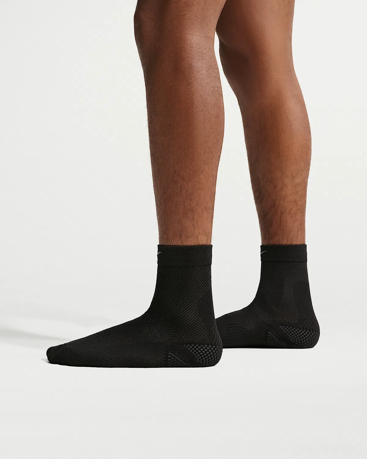 Nike Run Running Micro-Crew Socks (1 пара) Lightweight, Black/Pure Platinum/Dark Smoke Grey/Smoke Grey