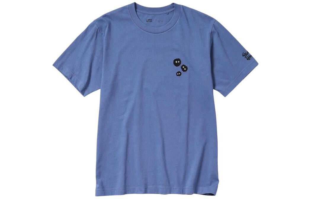 

Футболка Ghibli X унисекс синяя Uniqlo, синий