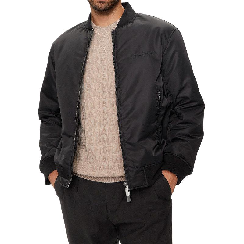 

ARMANI EXCHANGE Пуховик с вышитым орлом, Black