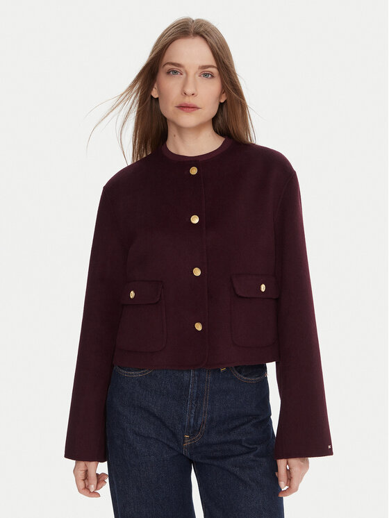 

Демисезонная куртка regular fit WW0WW47446 Tommy Hilfiger, красный