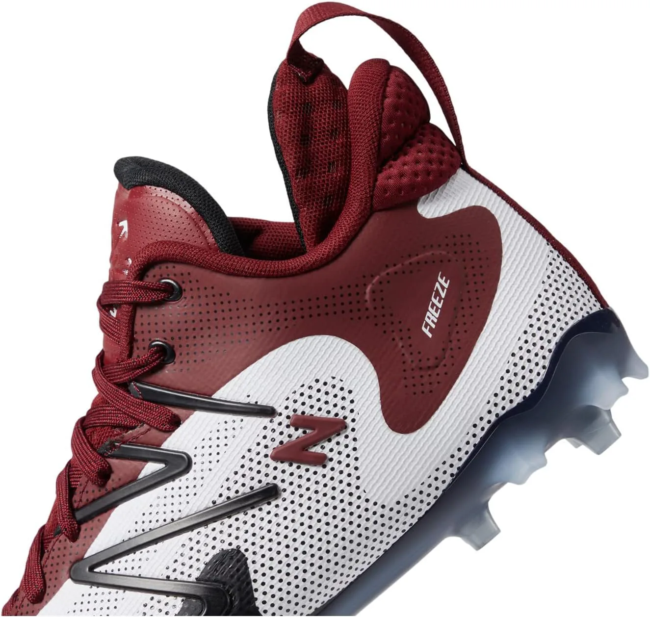 Мужские кроссовки для лакросса New Balance Freezelx V5, белый/багровый/черный — фото 3