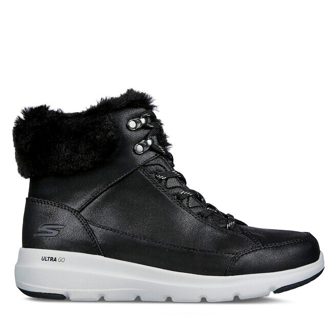 Ботинки женские Skechers GlacialUltra с мехом, черный — фото 2