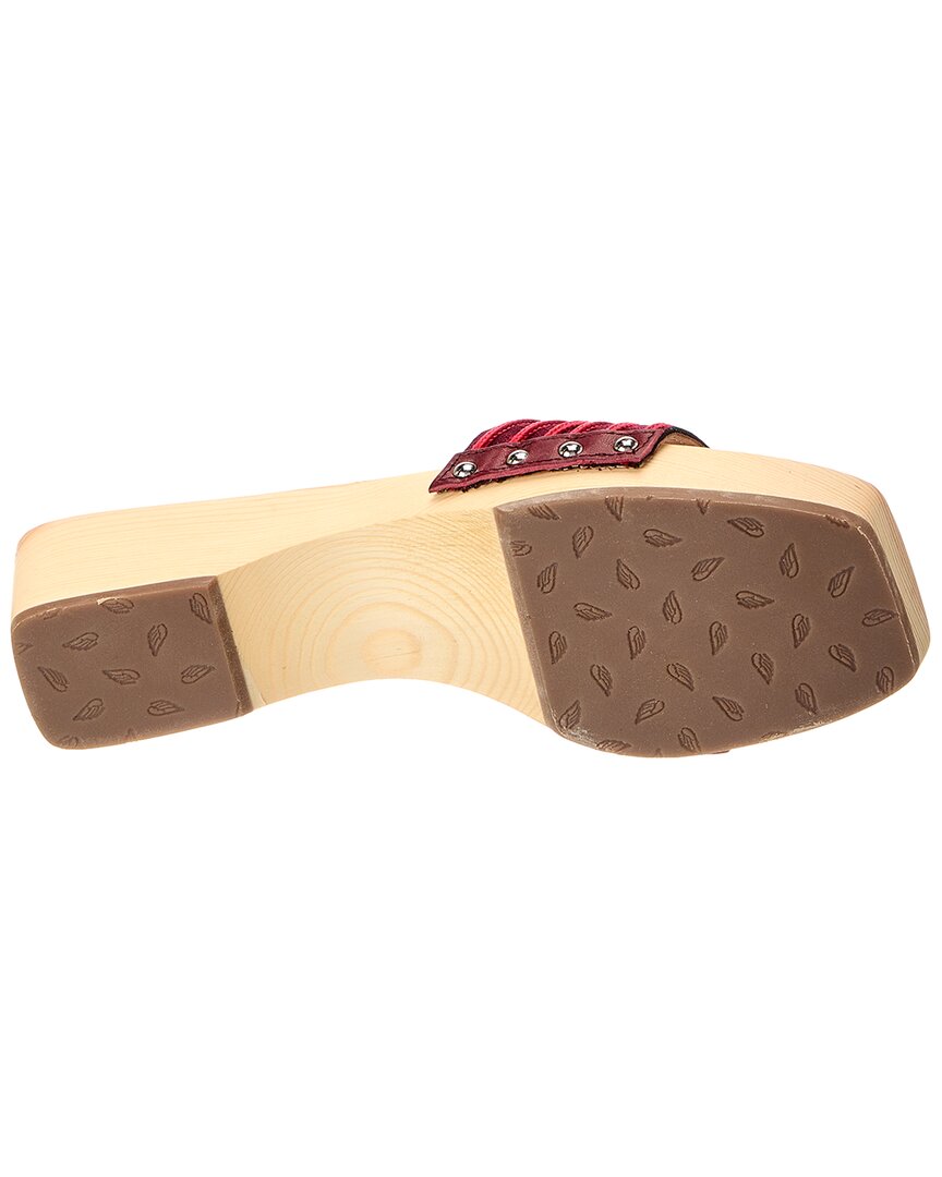 Древнегреческие сандалии The Harness Clog Ancient Greek Sandals, красный — фото 4