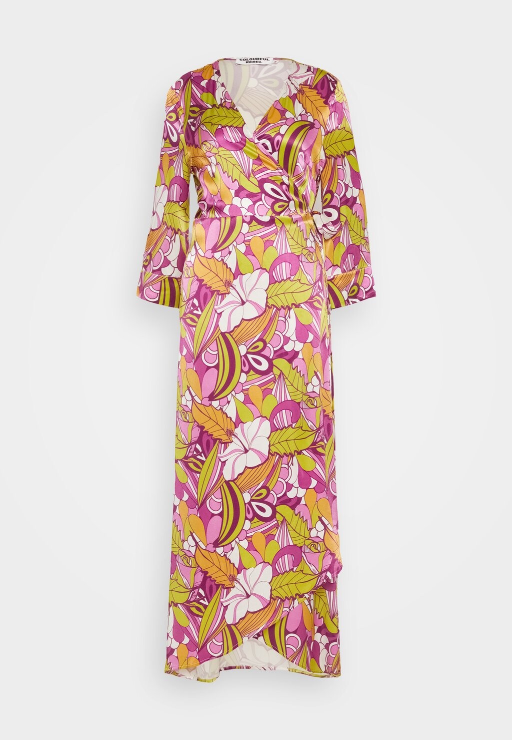 

Длинное платье LELA FLORAL WRAP DRESS Colourful Rebel, разноцветный