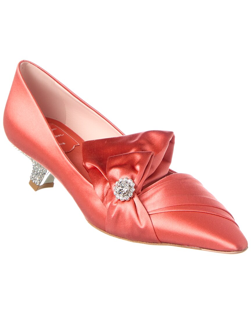 Сатиновые туфли Roger Vivier, розовый