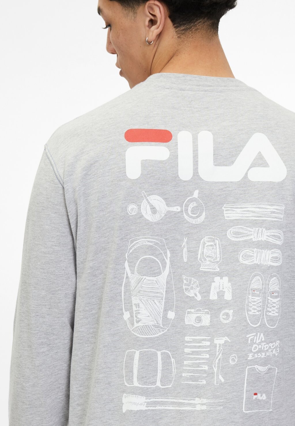 

Футболка с длинным рукавом Gita Long Sleeves Fila, серый