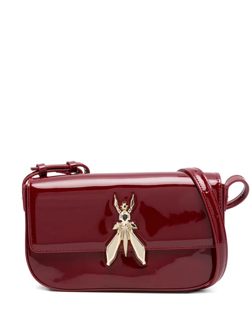 

Базовая сумка через плечо из лакированной кожи Patrizia Pepe, красный