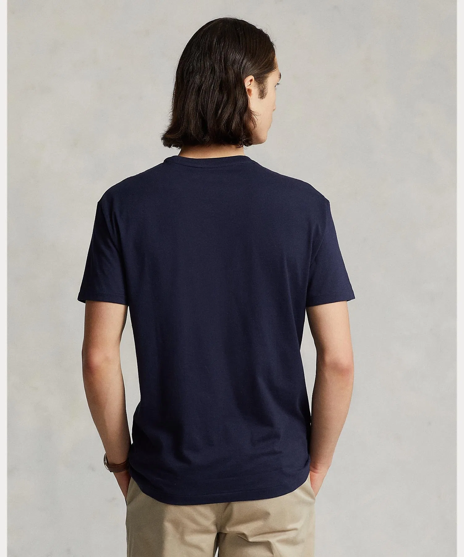 Мужская футболка POLO RALPH LAUREN Custom Slim Fit с вышивкой — фото 4