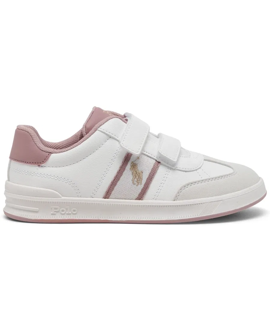 Детские повседневные кроссовки Heritage Court III T-Toe от Finish Line Polo Ralph Lauren, белый — фото 2