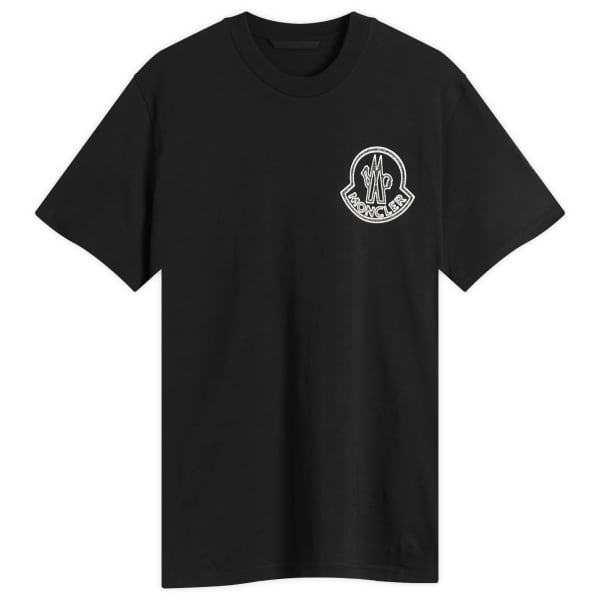 

Футболка с большим логотипом Moncler, черный