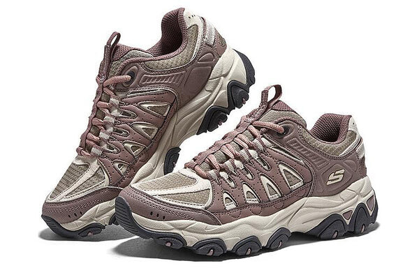 Кроссовки (WMNS) Skechers DLites Training Shoes 'Brown Beige Mauve', коричневый — фото 4