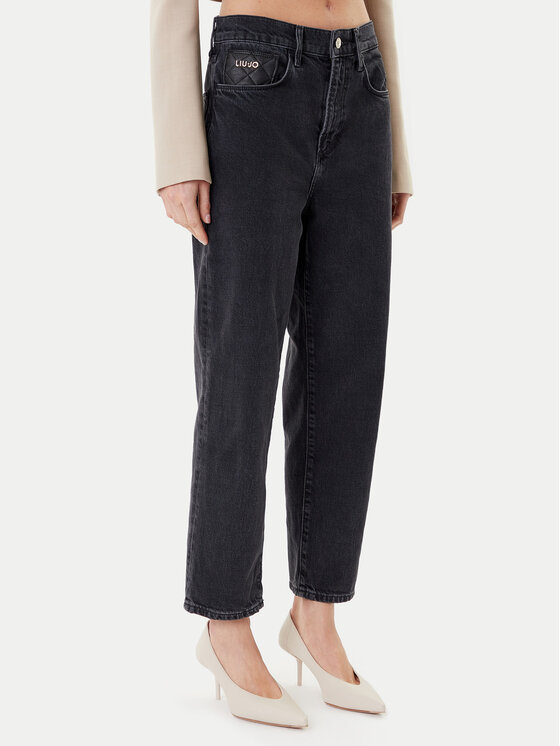 

Джинсы straight fit UF5125 D4927 Liu Jo, чёрный