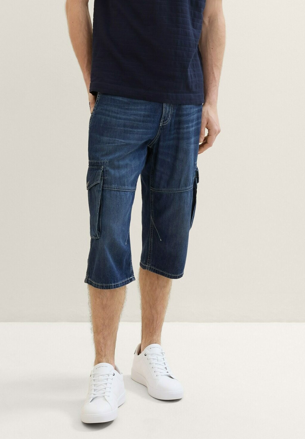 

Джинсовые шорты MORRIS OVERKNEE TOM TAILOR, темно-синий