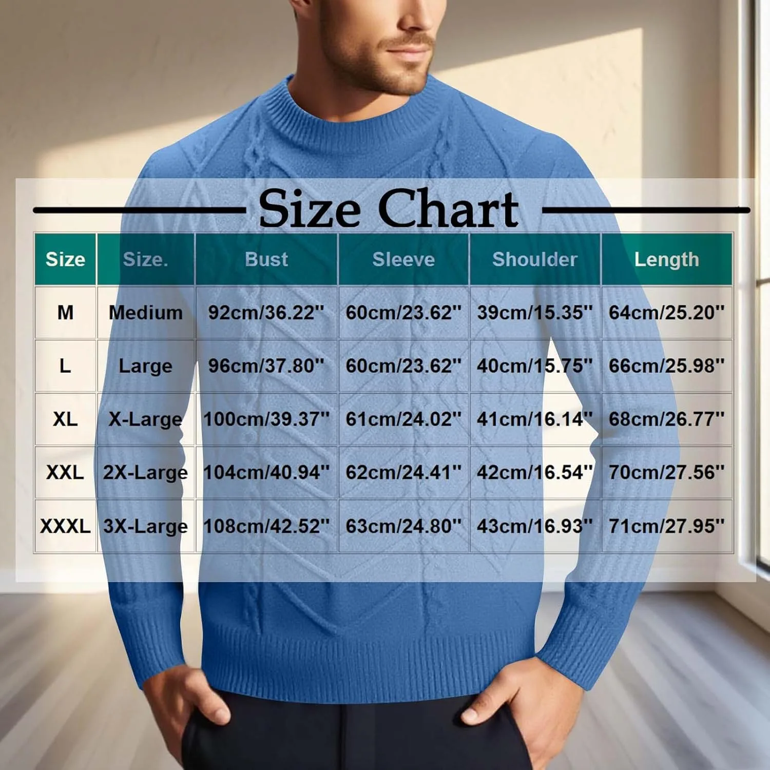 Мужской свитер с круглым вырезом Casual Fashion Elasticity, легкий, вязаный — фото 3