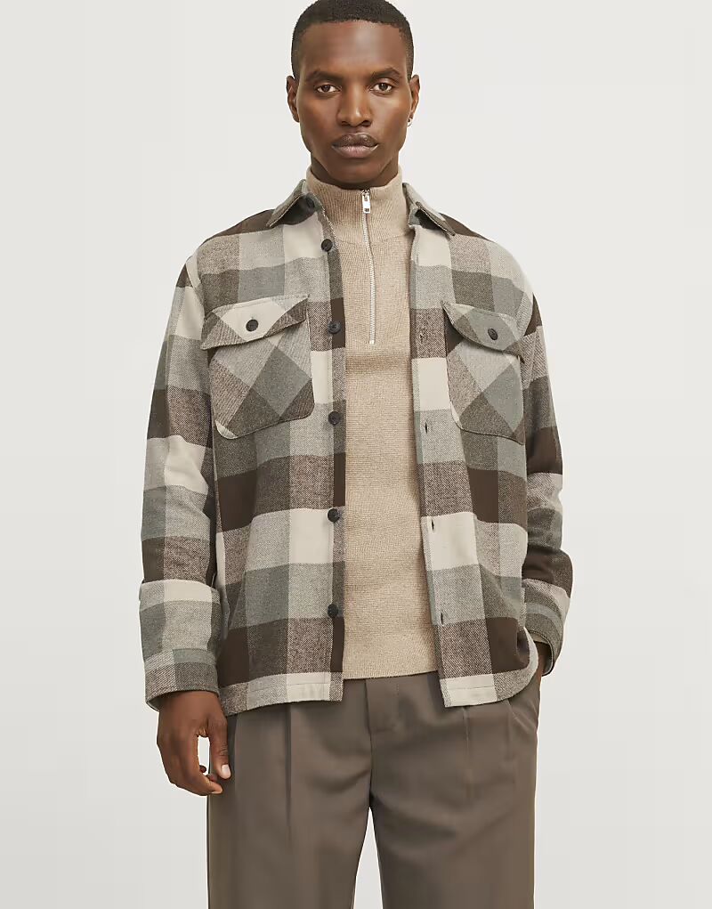 

Верхняя рубашка Jack & Jones цвета агавы