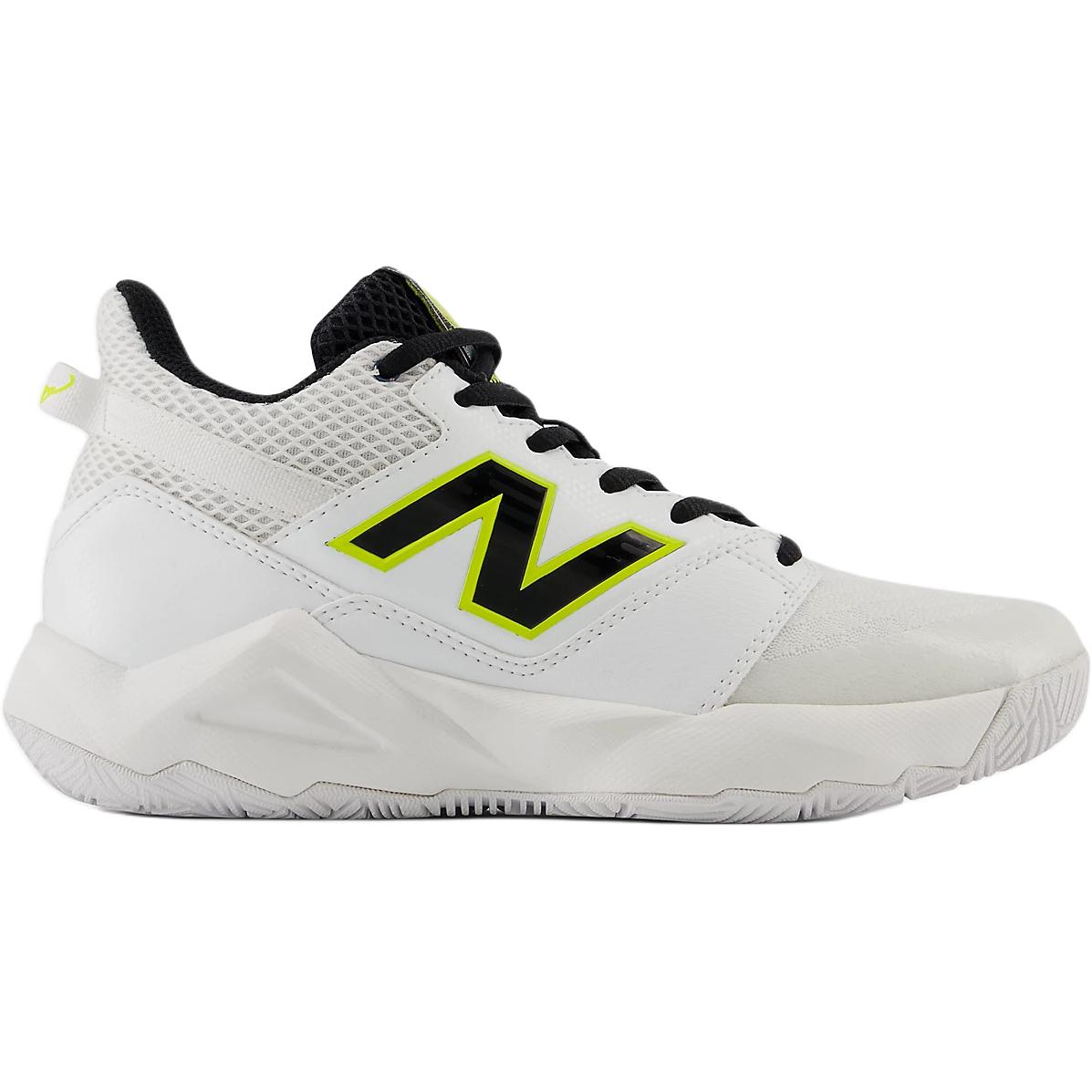 Детские кроссовки Mid Top White Kids' New Balance, бело-черные — фото 2