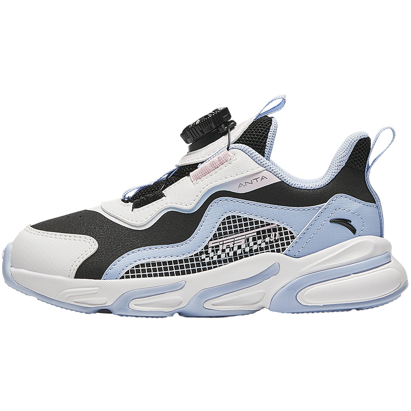 

Antakids Легкие амортизирующие низкие детские беговые кроссовки black white blue для детей 3-7 лет