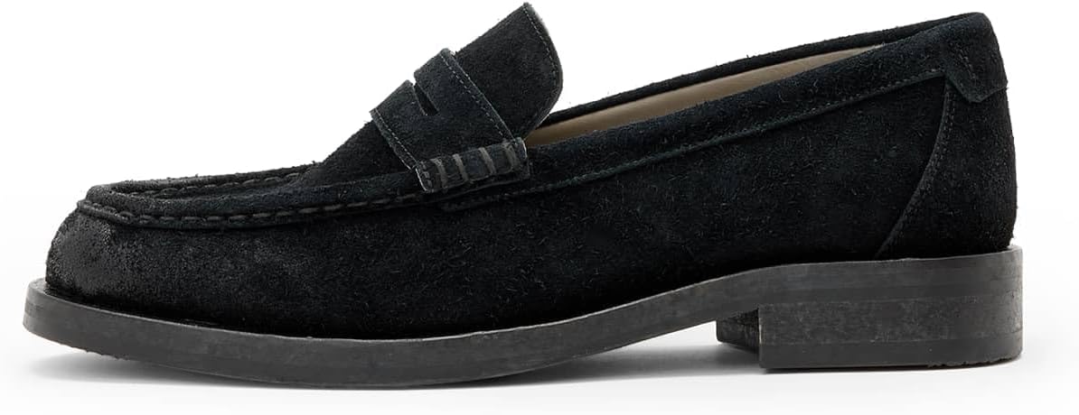 

Мужские лоферы AllSaints Bloom из замши, черный