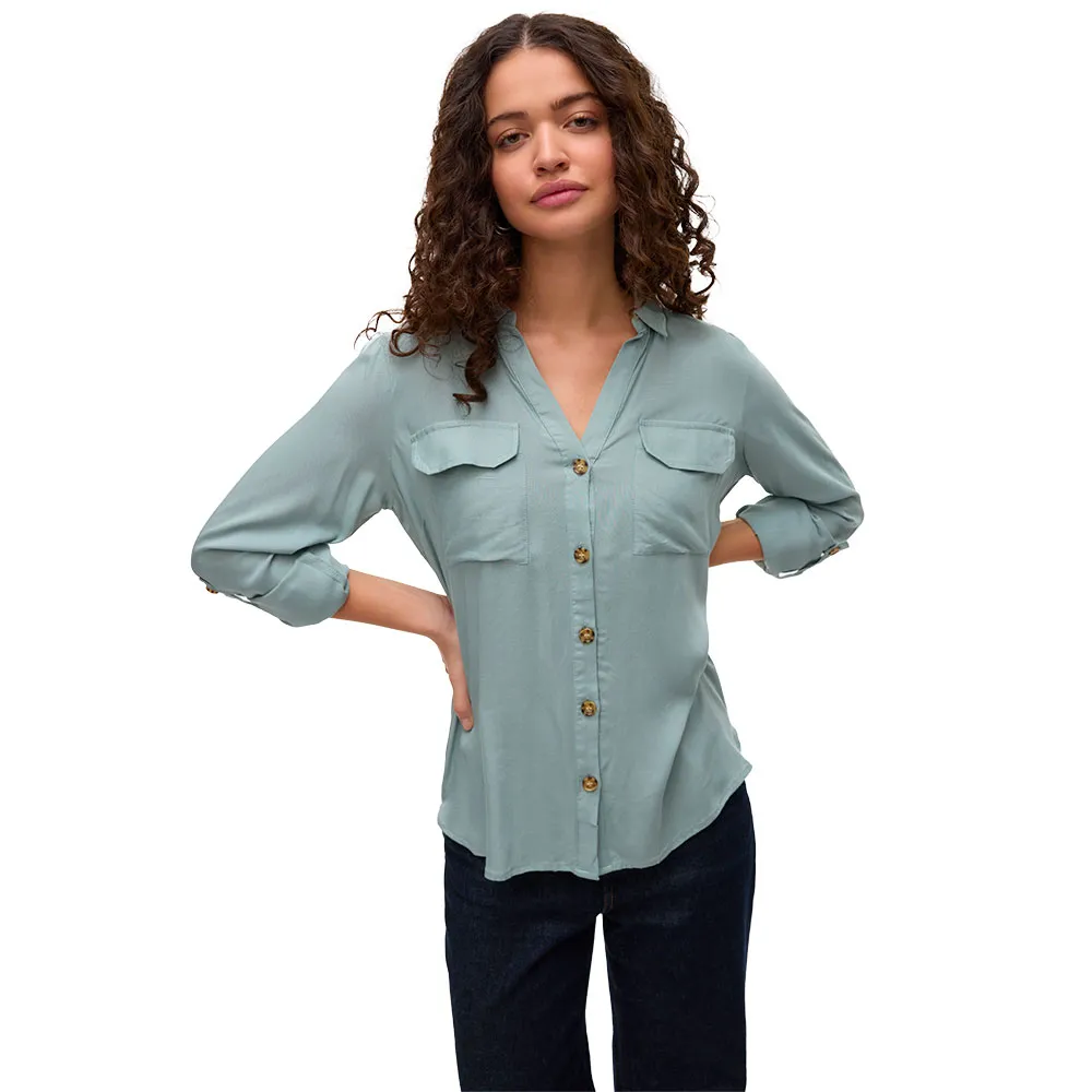 

Рубашка с длинным рукавом Vero Moda Bumpy, зеленый